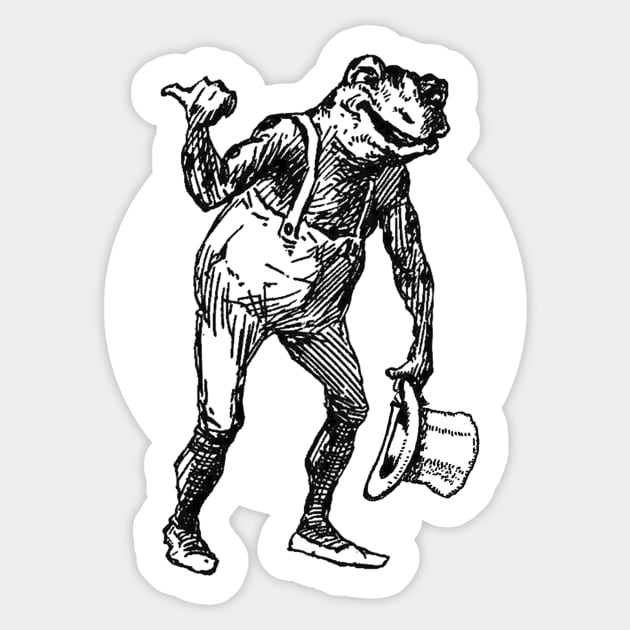 Hitchiker Toad-1 Sticker by BonzoTee